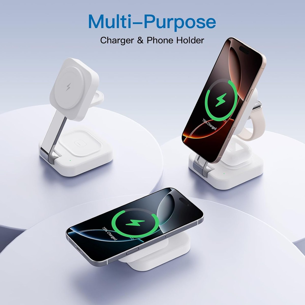 Magnetic Charging Stand in use