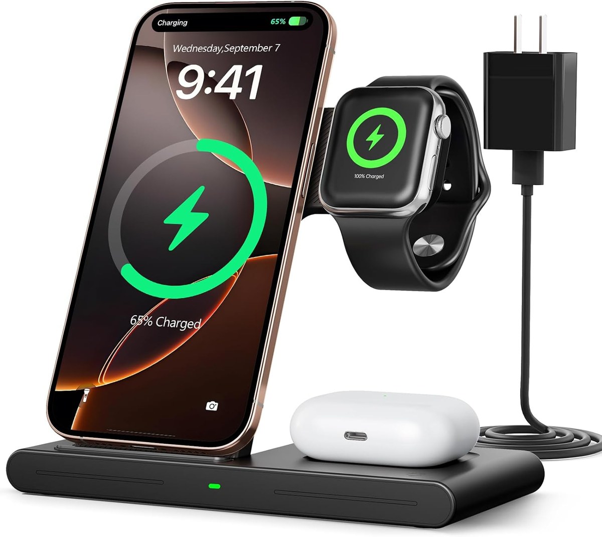 RYND 3-in-1 Wireless Charging Station for Apple & Android